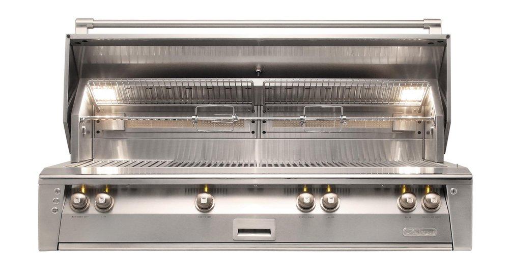 Alfresco Stainless Steel 26-3/4 x 26 in. 110000 BTU 7-burner Natural Gas Built-in Grill 