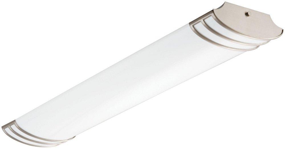 Lithonia Lighting Brushed Nickel 46 in. 36W 1-Light Flush Mount Ceiling Fixture 