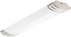 46 in. 36W 1-Light Flush Mount Ceiling Fixture in Brushed Nickel