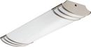 Lithonia Lighting Brushed Nickel 25 in. 26W LED Linear Flush Mount Ceiling Fixture 