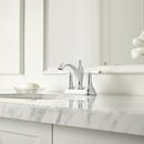 Pfister Polished Chrome Deck Mount Centerset Bathroom Sink Faucet with Double Lever Handle and High Arc Spout 