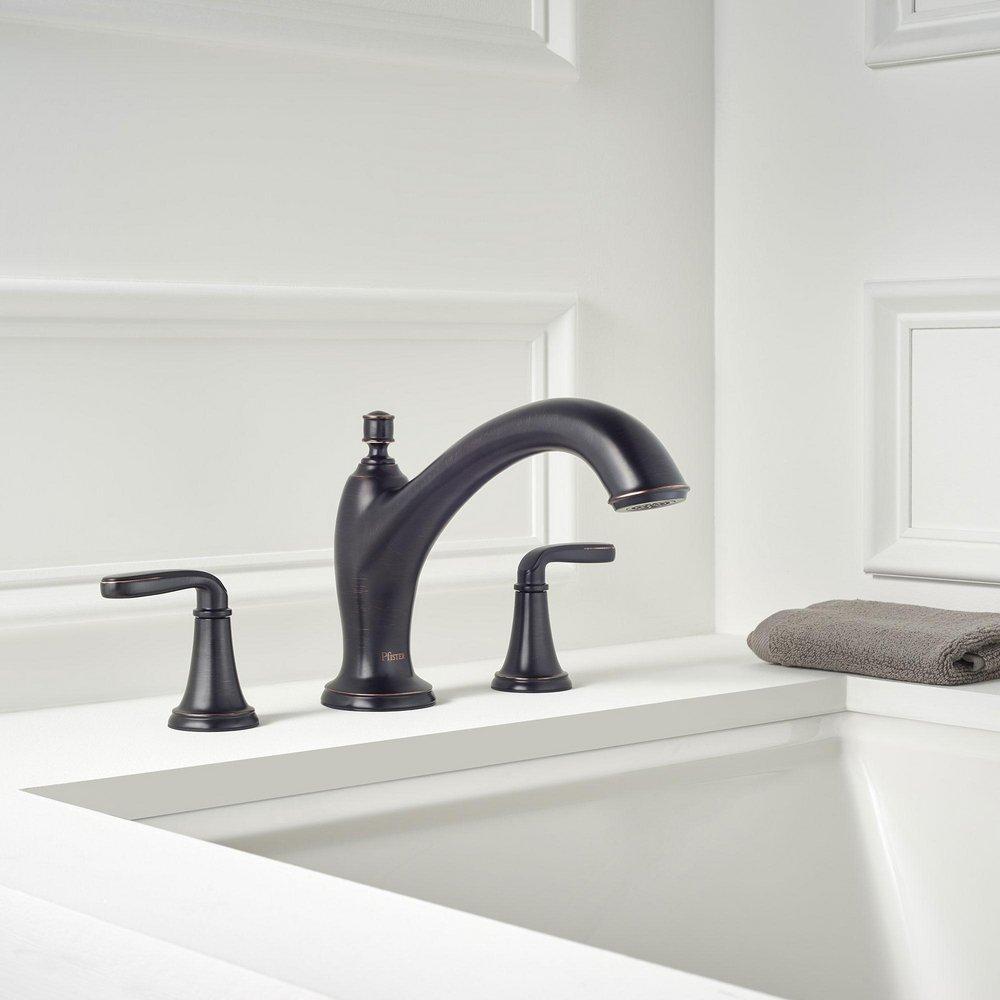 Pfister Tuscan Bronze Two Handle Roman Tub Faucet Trim Only 