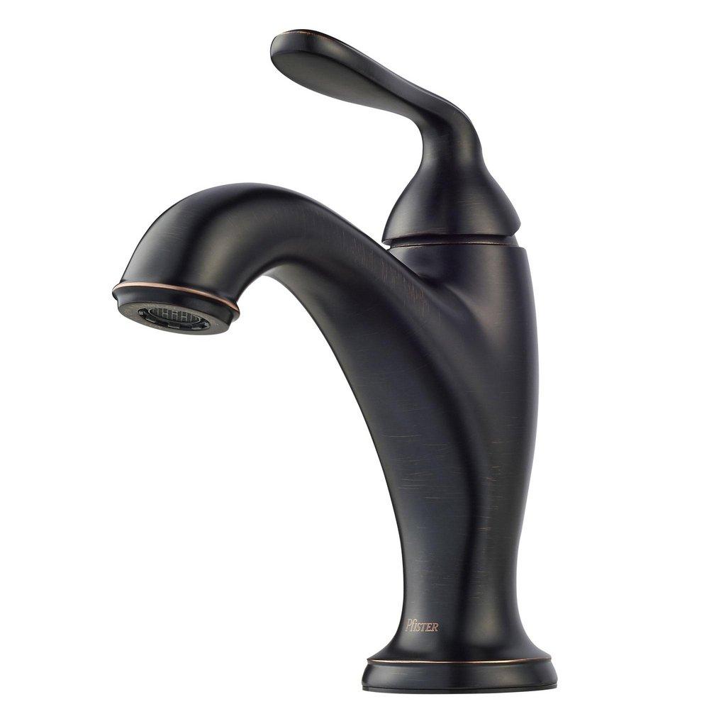 Pfister Tuscan Bronze Single Handle Monoblock Bathroom Sink Faucet 