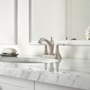 Pfister Brushed Nickel Deck Mount Centerset Bathroom Sink Faucet with Double Lever Handle and High Arc Spout 