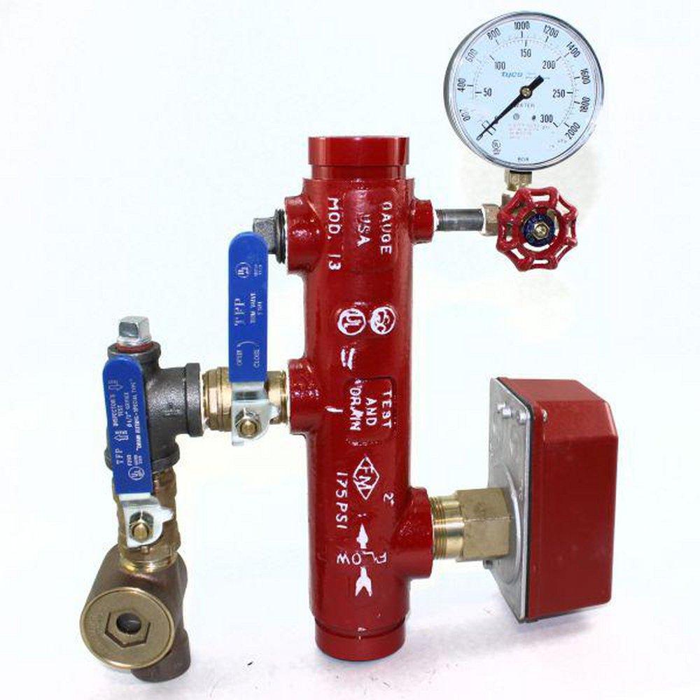 Tyco Red Grooved Riser Manifold 
