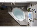 Sterling White 59-15/16 x 42 in. Drop-In Bathtub with End Drain 