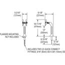 Elkay Stainless Steel Cold or Tap Water Dispenser with Double Lever Handle 