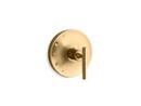 Single Handle Shower Faucet in Vibrant® Moderne Brushed Gold Trim Only