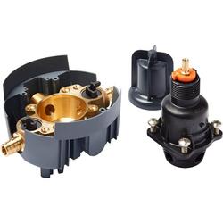 1/2 in. PEX Crimp Connection Pressure Balancing Valve Body & Cartridge Kit with Stops