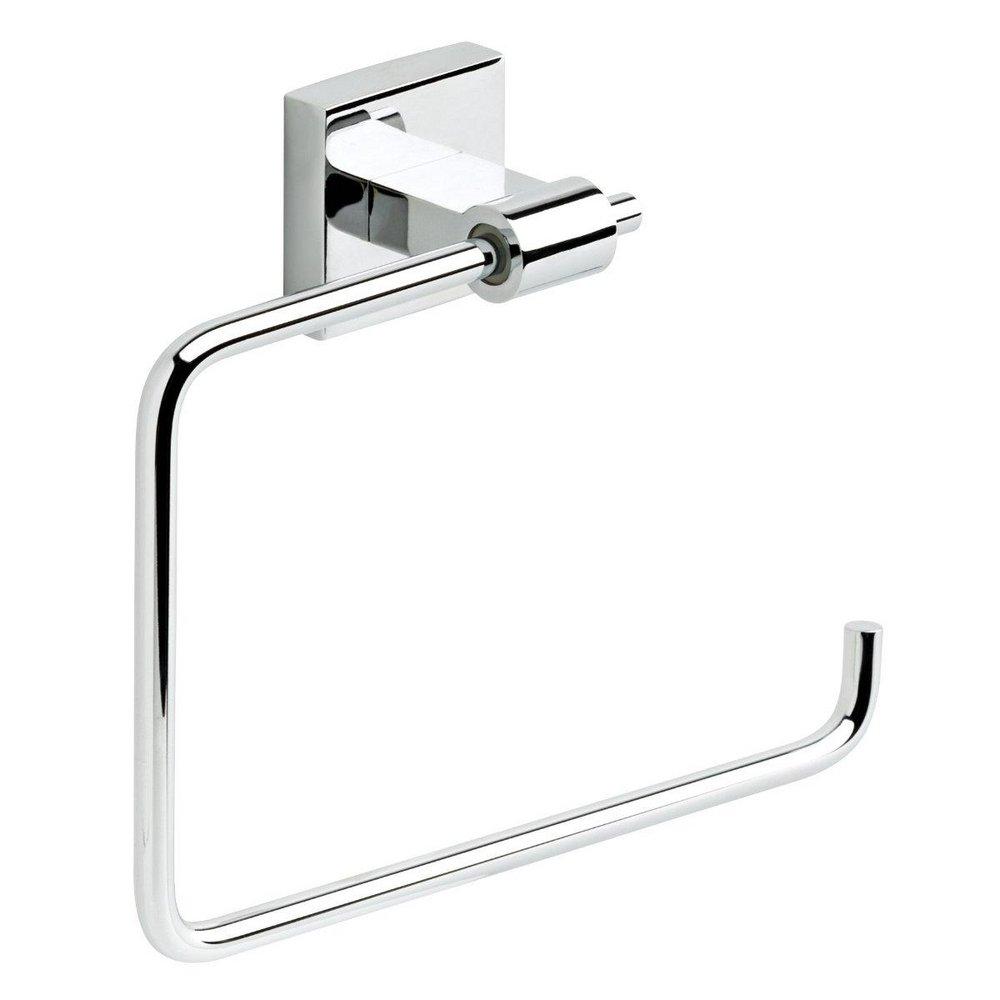 Liberty Hardware Polished Chrome Rectangular Open Towel Ring 