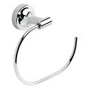 Liberty Hardware Polished Chrome Square Open Towel Ring 
