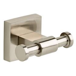 2-Hook Robe Hook in Satin Nickel