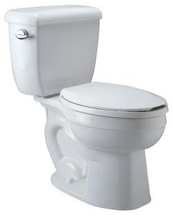 1.6 gpf Elongated Two Piece Toilet in White