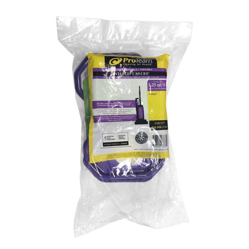 ProTeam® Intercept Micro Filter Bag 10 Pack for Pro Team ProGen 12 Upright Vacuum Cleaner 