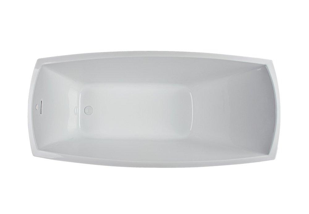 JACUZZI® White 67 x 31 in. Freestanding Bathtub with End Drain 
