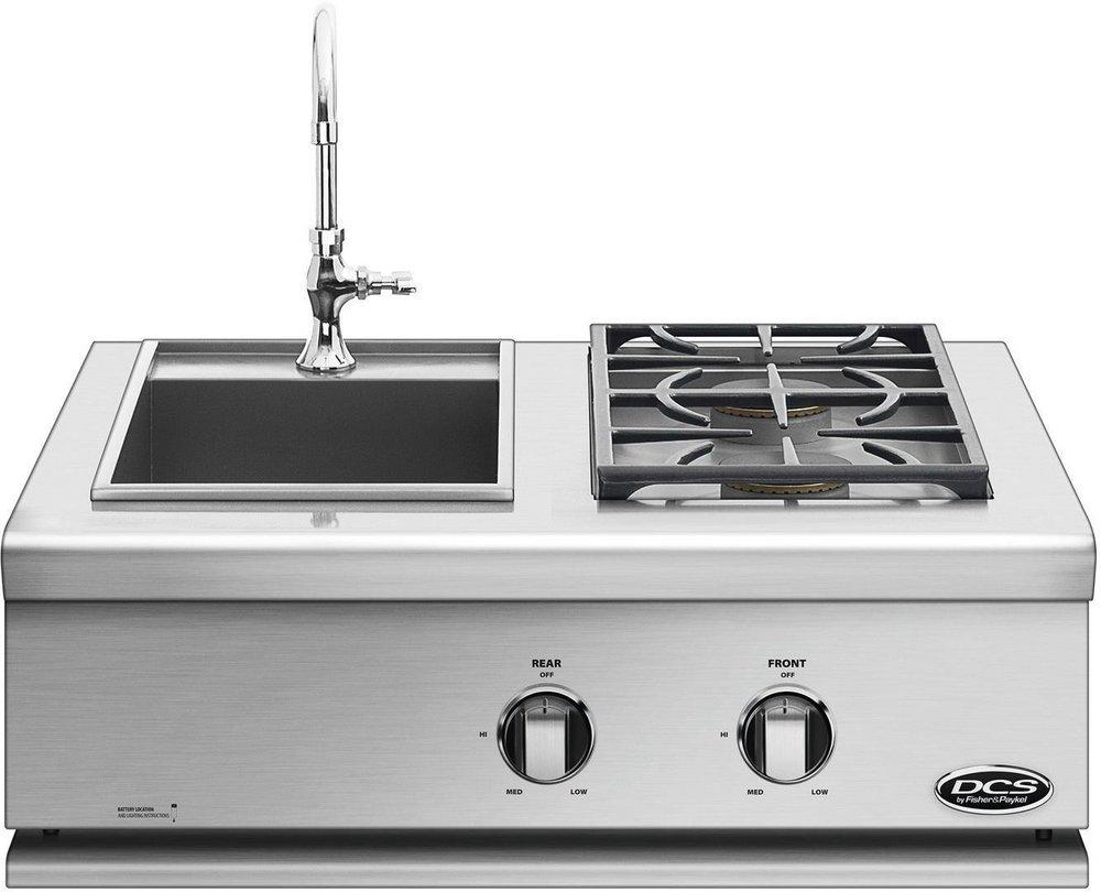 Dynamic Cooking Systems Stainless Steel 30 in. Built-In Dual Side Burner 