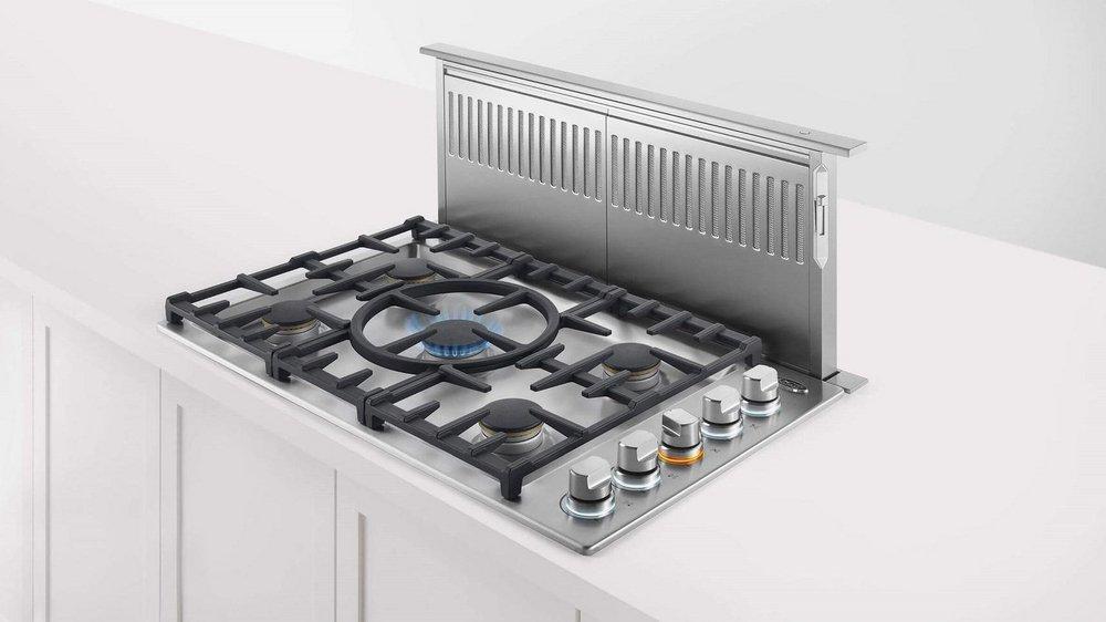 Dynamic Cooking Systems Brushed Stainless Steel 36 in. Downdraft Vent Hood 
