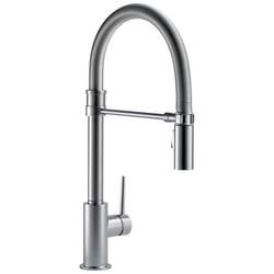 Single Handle Pull Down Kitchen Faucet in Arctic Stainless