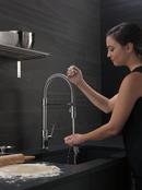 Delta Faucet Chrome Single Handle Pull Down Touch Activated Kitchen Faucet 
