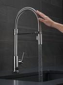 Delta Faucet Chrome Single Handle Pull Down Touch Activated Kitchen Faucet 
