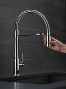 Delta Faucet Chrome Single Handle Pull Down Kitchen Faucet 