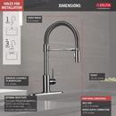 Delta Faucet Chrome Single Handle Pull Down Kitchen Faucet 