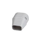 Slimduct&reg; White 2-3/4 in. End Fitting in White 