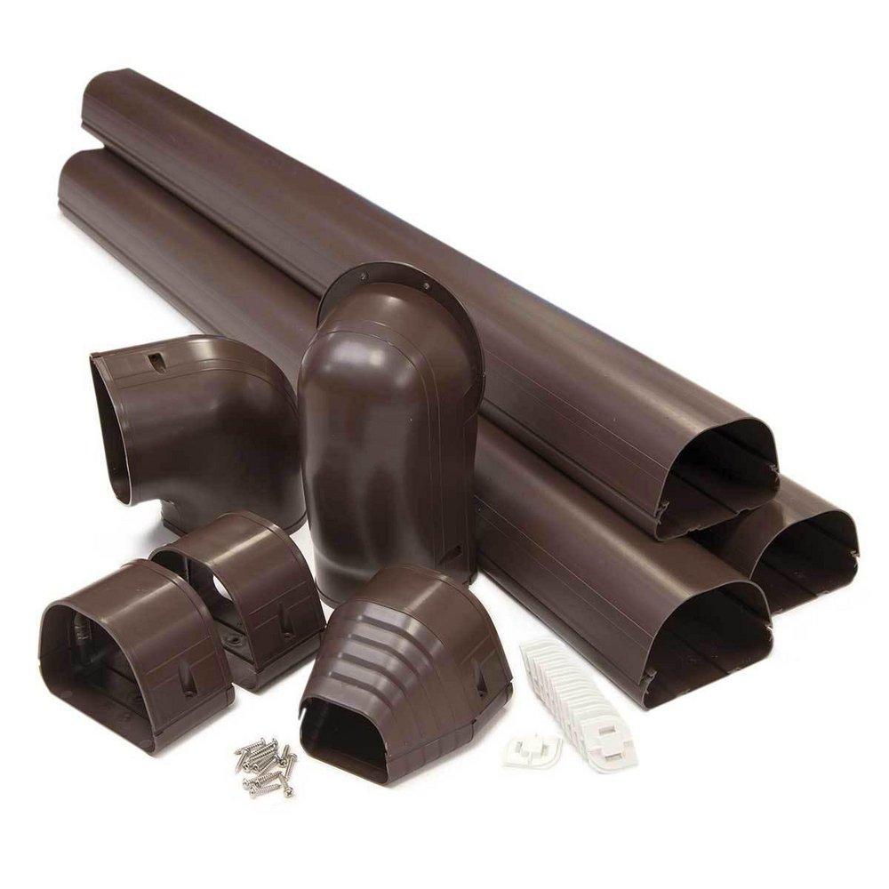 Rectorseal Brown 4-1/2 in. Line Set Cover System Plastic in Brown 