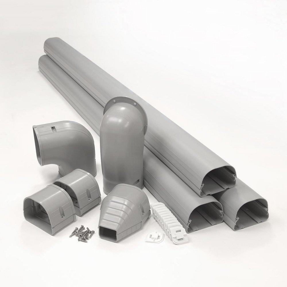 Rectorseal Grey Lineset Wall Duct Kit in Grey 