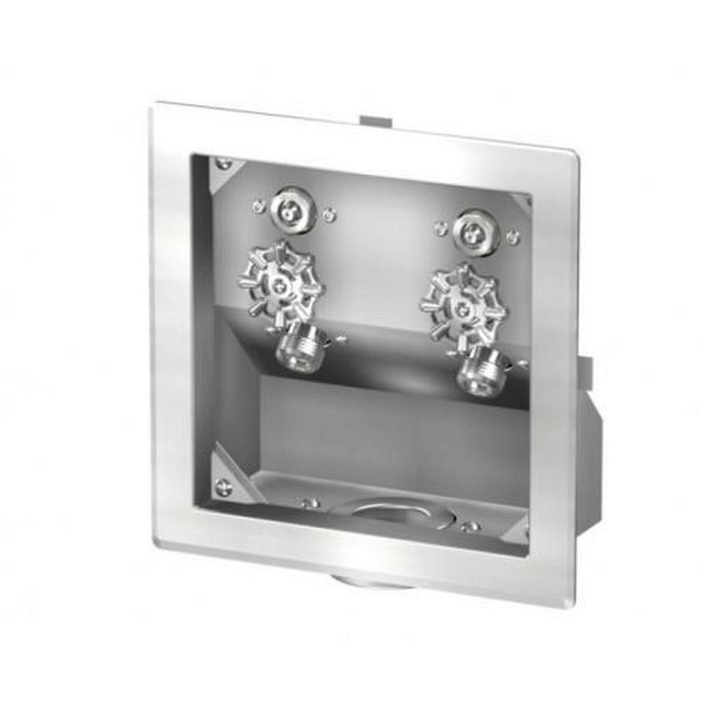 Acorn Engineering 304 Stainless Steel Recessed Hose Box with Waste Outlet (Less Vacuum Breaker) 