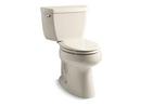 30-3/8 in. 1 gpf Elongated Toilet with Left Hand Trip Lever and Tank Cover Lock in Almond