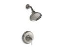 Shower Valve Trim with Ceramic Single Lever Handle in Vibrant Brushed Nickel (Less Showerhead)