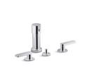 KOHLER Polished Chrome 1.5 gpm Widespread Bidet Faucet with Double-Handle 