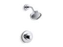 2.5 gpm Shower Valve Trim with Single Oval Handle in Polished Chrome (Less Showerhead)