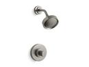 2.5 gpm Shower Valve Trim with Single Oval Handle in Vibrant Brushed Nickel (Less Showerhead)