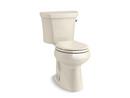 31-1/4 in. 1.28 gpf Round Front Toilet in Almond with Right-Hand Trip Lever
