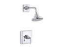 KOHLER Polished Chrome 2.5 gpm Shower Valve Trim with Showerhead and Single Lever Handle 