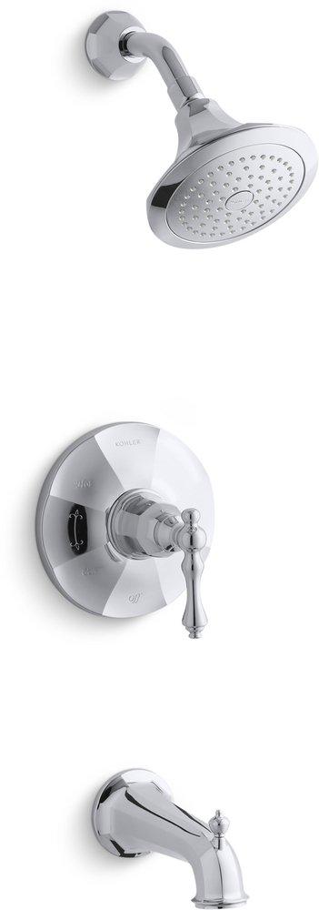 KOHLER Polished Chrome Single Handle Single Function Bathtub & Shower Faucet (Trim Only) 