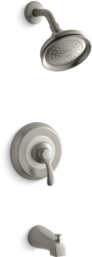 KOHLER Vibrant&reg; Brushed Nickel Single Handle Single Function Bathtub & Shower Faucet (Trim Only) 