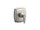 KOHLER Vibrant&reg; Brushed Nickel Pressure Balancing Valve Trim with Single Lever Handle 