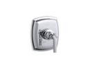 KOHLER Polished Chrome Pressure Balancing Valve Trim with Single Lever Handle