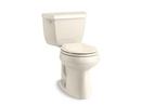 30-3/8 in. 1.28 gpf Round Front Toilet with Left Hand Trip Lever in Almond