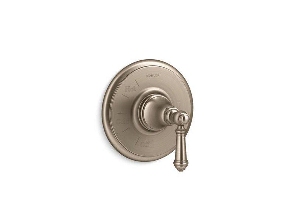 KOHLER Vibrant&reg; Brushed Bronze Single Handle Shower Faucet Trim Only 