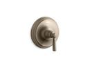 Pressure Balancing Valve Trim with Single Lever Handle in Vibrant Brushed Bronze