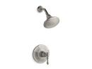 KOHLER Vibrant® Brushed Nickel 2 gpm Shower Valve Trim with Showerhead and Single Lever Handle