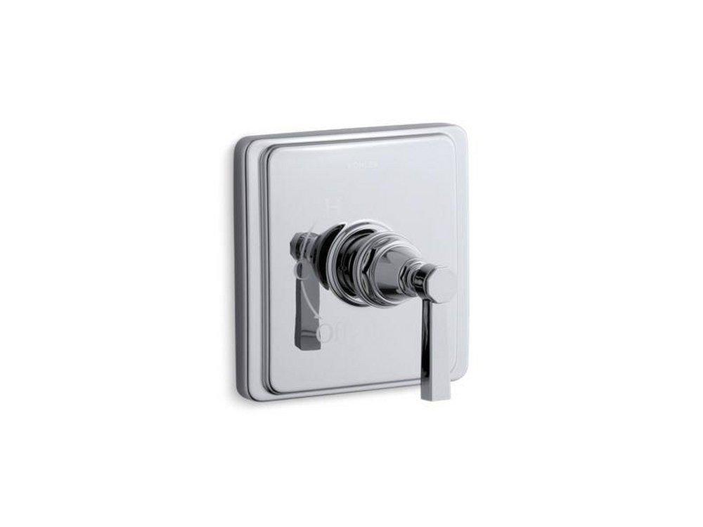 KOHLER Polished Chrome Pressure Balancing Valve Trim with Single Lever Handle 