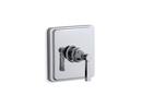 KOHLER Polished Chrome Pressure Balancing Valve Trim with Single Lever Handle 