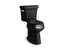 KOHLER Black Black&trade; 1.28 gpf Round Floor Mount Two Piece Toilet 