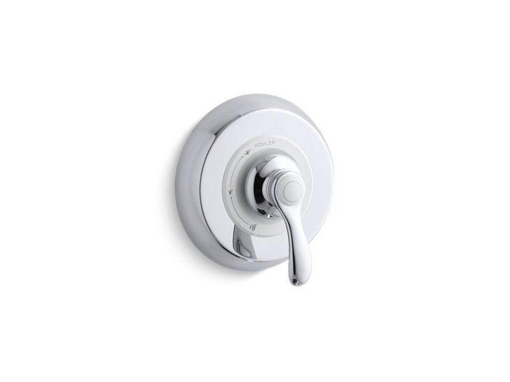 KOHLER Polished Chrome Pressure Balancing Valve Trim with Single Lever Handle 