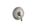 Pressure Balancing Valve Trim with Single Lever Handle in Vibrant Brushed Nickel
